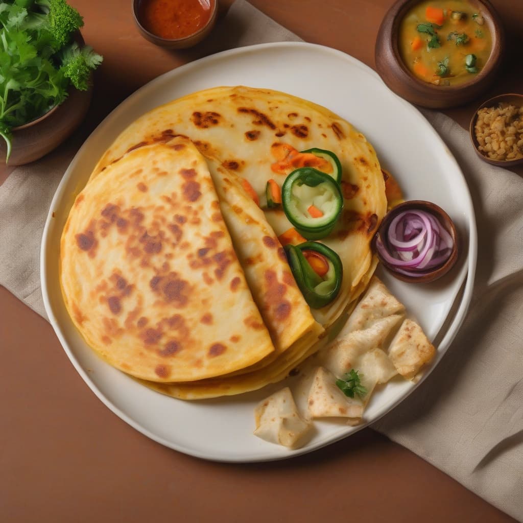 Cheese Paneer Vegetable Utappam
