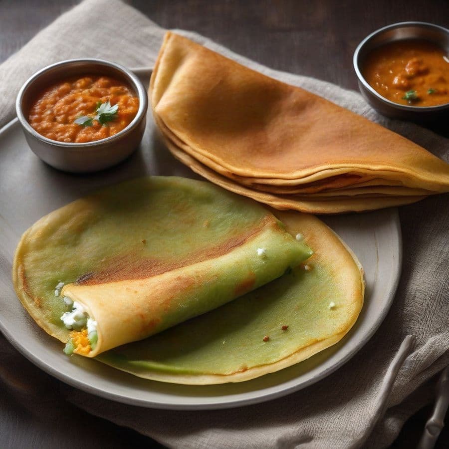 Veggie Pav Bhaji Dosa