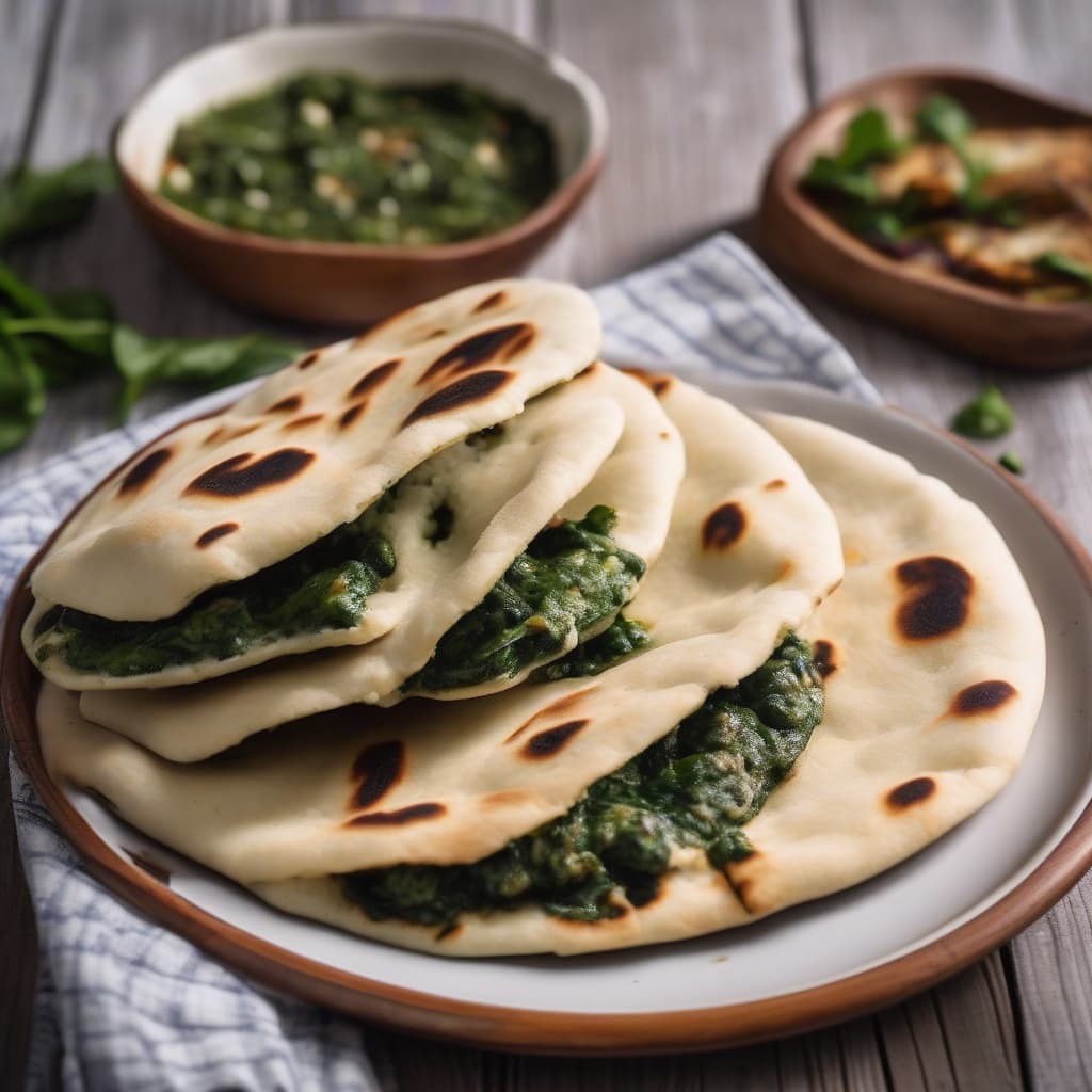 Spinach/Paneer Naan