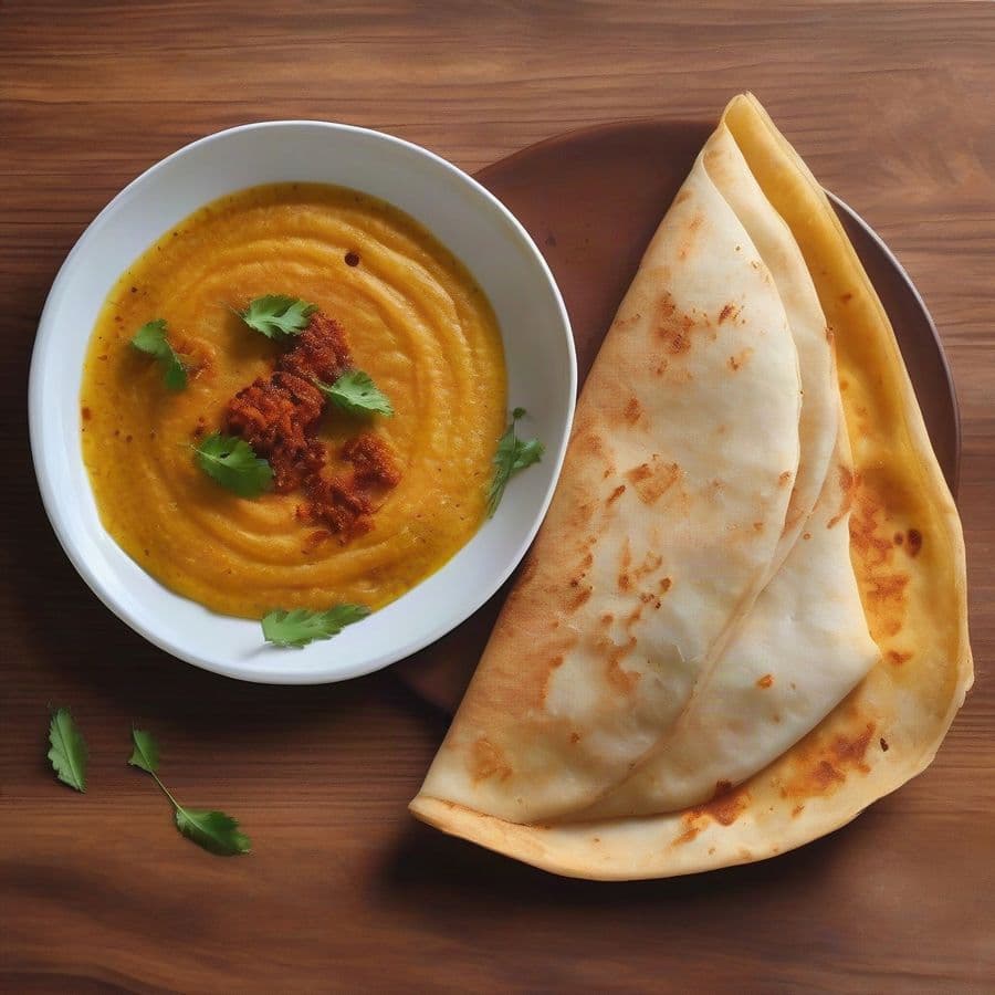 Ghee Roasted Paneer Masala Dosa