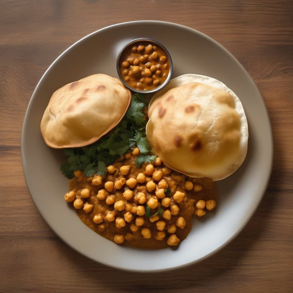 Chana Bhatura Plate