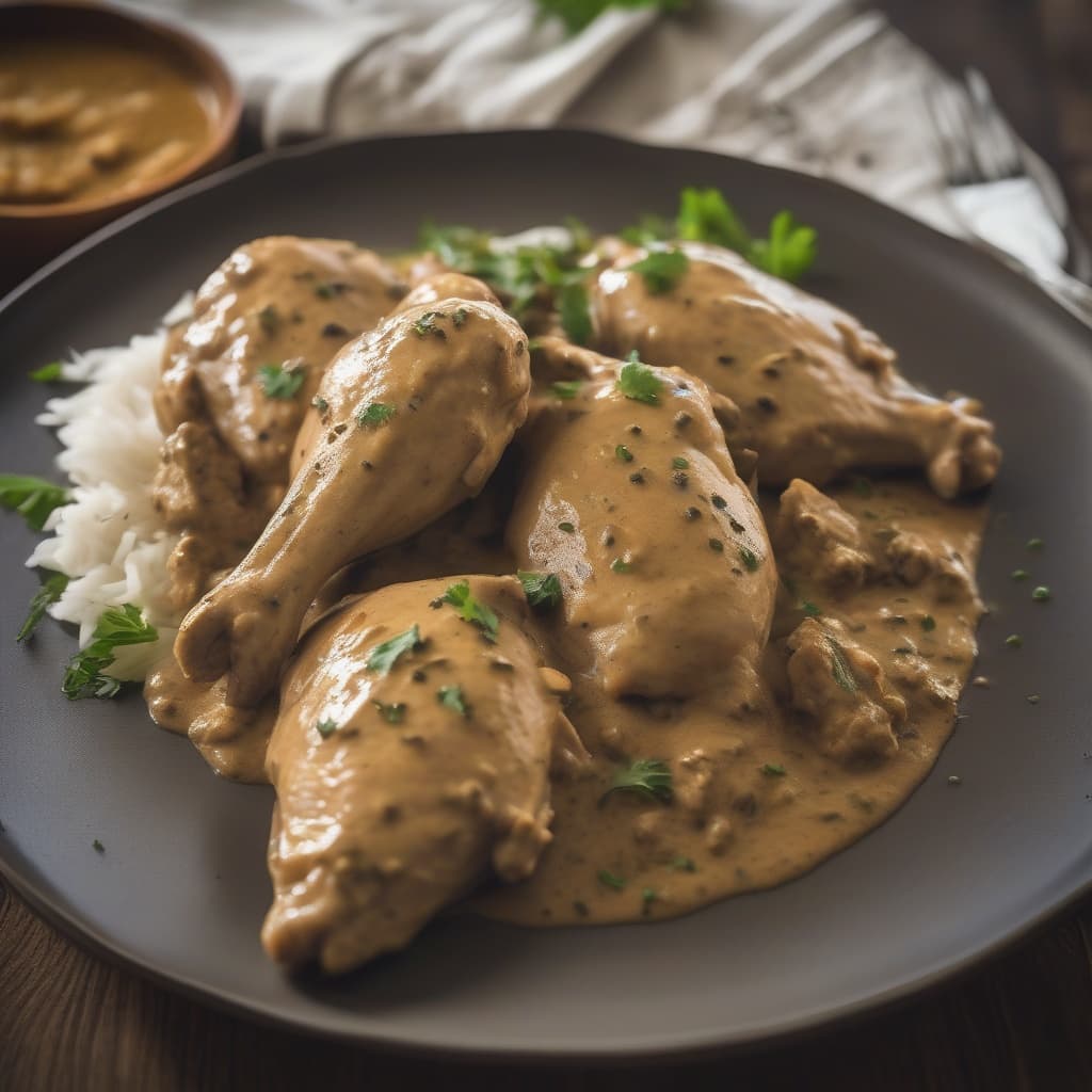 Black Pepper Cream Chicken